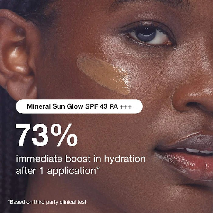 Mineral Sun Glow Broad Spectrum Sunscreen SPF 43 PA +++ with Peptides and Vitamin C