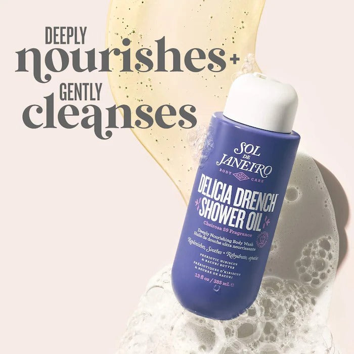 Delícia Drench™ Moisturizing Shower Oil for Dry Skin Mini Size